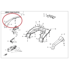 zadní pravý blatník X625-A                                                                                                                                                                                                                                