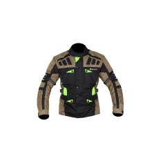 Adventure turismo bunda enduro hněda/černá/fluo žlutá