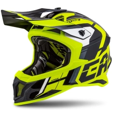 PŘILBA CROSS PRO II CONTRA, CASSIDA (ŽLUTÁ FLUO/ČERNÁ/ŠEDÁ/BÍLÁ) VEL. XL