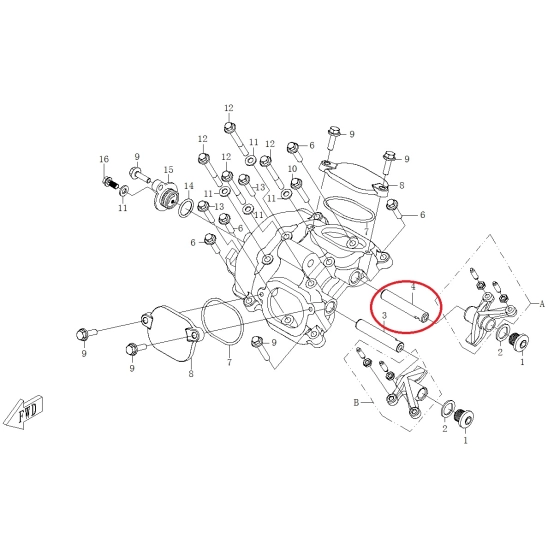 Čep vahadla sání Gladiator 510,X5,X6, UTV530, Z6 CFMOTO                                                                                                                                                                                                   
