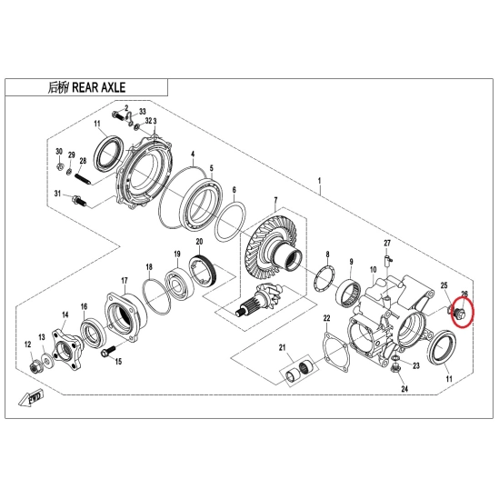 Šroub napouštěcí- CFMOTO                                                                                                                                                                                                                                  