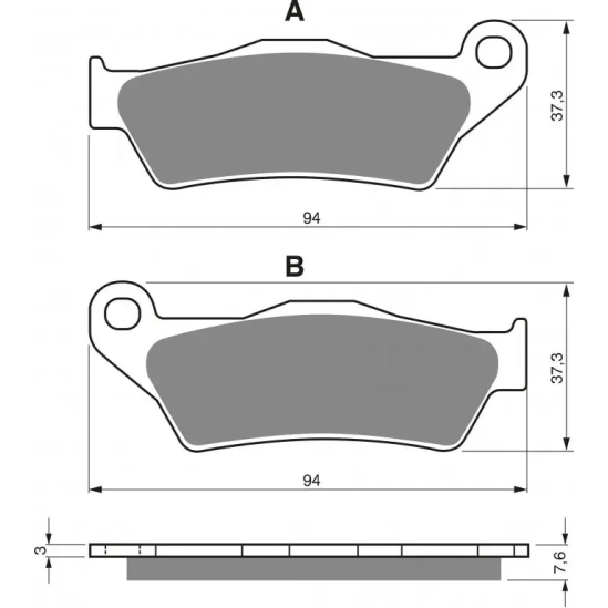 Sintrované brzdové destičky GoldFren 031 K KTM                                                                                                                                                                                                            