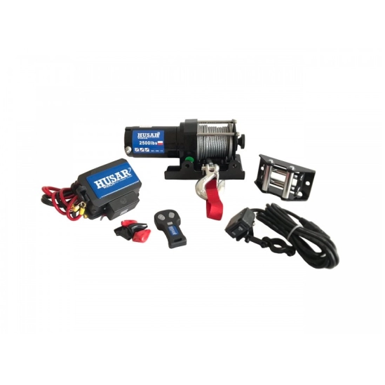 Naviják Husarwinch BST 2500, 12V, ocelové lano                                                                                                                                                                                                            