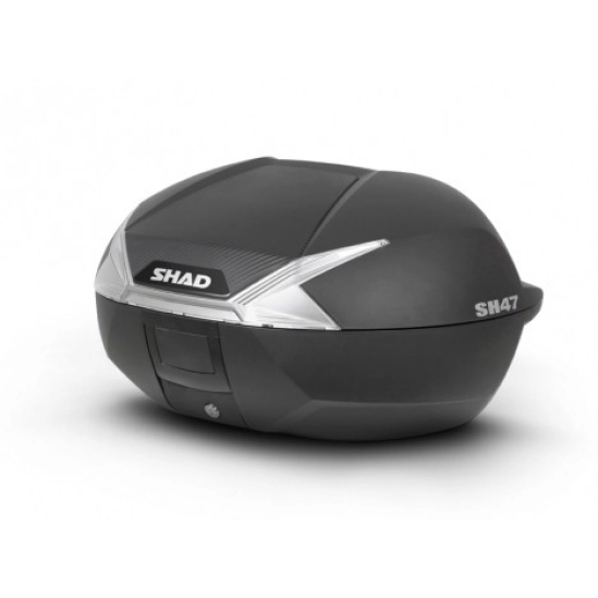 Vrchní kufr na motorku SHAD SH47 černý                                                                                                                                                                                                                    