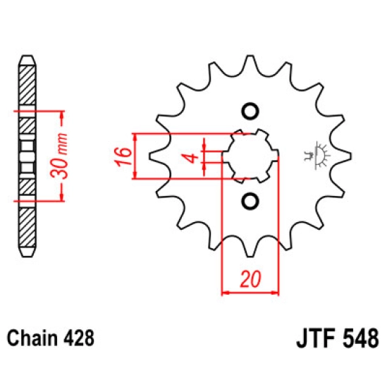 Řetězové kolečko JT  548-13                                                                                                                                                                                                                               