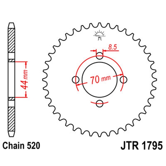 Rozeta JT 24z, Suzuki LTZ 80 89-06                                                                                                                                                                                                                        