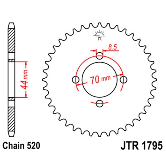 Rozeta JT 22z, Suzuki LTZ 80 89-06                                                                                                                                                                                                                        