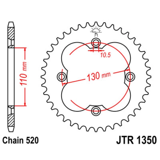 Rozeta JT 39z, Honda TRX 400, TRX 450R                                                                                                                                                                                                                    