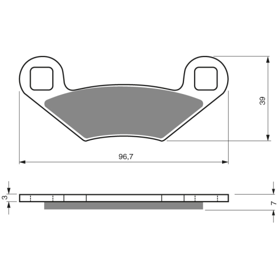 Brzdové destičky GoldFren K5                                                                                                                                                                                                                              