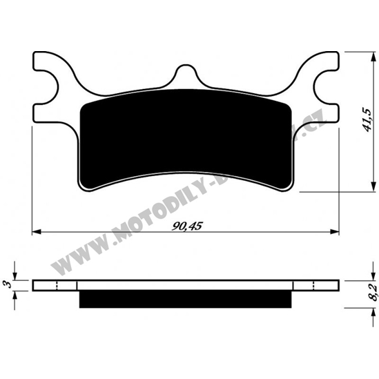 Brzdové destičky GoldFren K5 Polaris zadní                                                                                                                                                                                                                