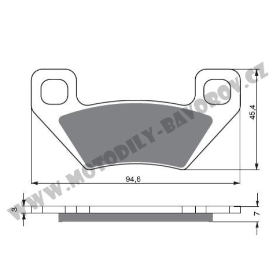 Brzdové destičky GoldFren K5 Arctic Cat                                                                                                                                                                                                                   