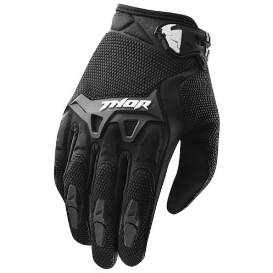 Motokrosové rukavice THOR SPECTRUM S9 OFFROAD GLOVES BLACK