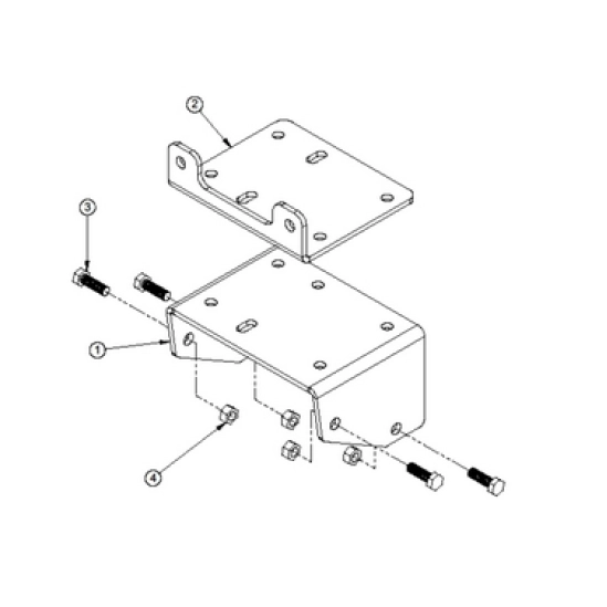 Montážní plotna navijáku Suzuki King Quad 700, 750                                                                                                                                                                                                        