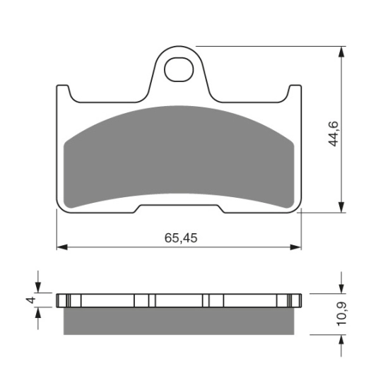 Brzdové destičky GoldFren K5 281                                                                                                                                                                                                                          