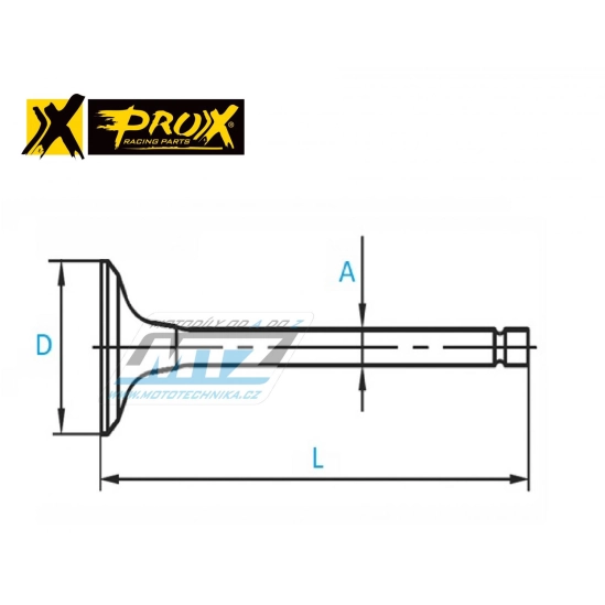 Ventil sací titanový LTR 450                                                                                                                                                                                                                              