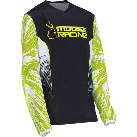 Dress dětský MOOSE Agroid Jersey černá žlutá