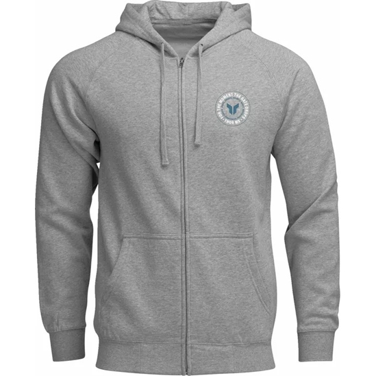 Mikina THOR Hoodie Zip-up šedá vel. L
