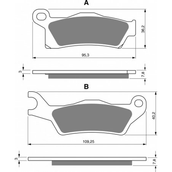 Brzdové destičky 310S33 závodní                                                                                                                                                                                                                           