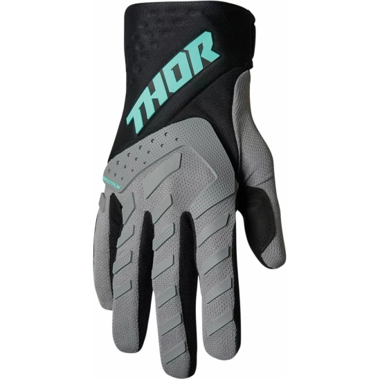 Rukavice THOR SPECTRUM ŠEDÁ/ČERNÁ/MINT XL