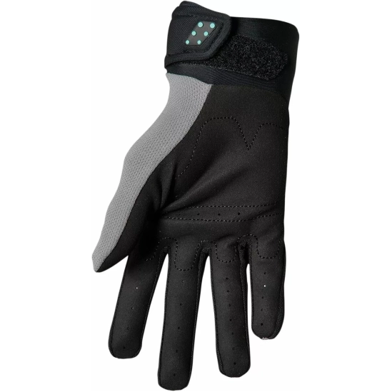 Rukavice THOR SPECTRUM ŠEDÁ/ČERNÁ/MINT XL