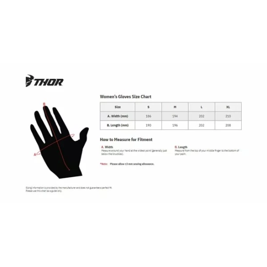 Dámské rukavice THOR SPECTRUM WHITE/MIDNIGHT L