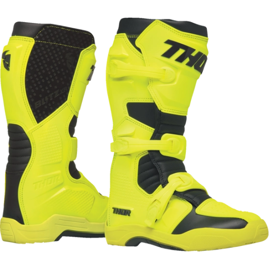 Motocrossové Boty THOR Blitz XR - žlutá neon/černá vel. 10