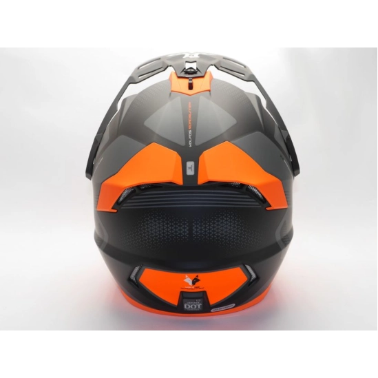 Helma Enduro AXXIS WOLF DS matná fluo oranžová