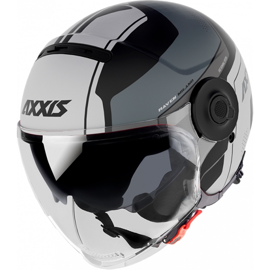 Helma otevřená helma AXXIS RAVEN SV ABS milano matná bíla  XXL