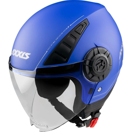 Otevřená helma AXXIS METRO ABS Solid modrá matná