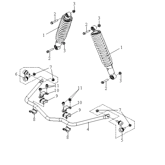 Kloubky uchycení torzní tyče Access 700/750                                                                                                                                                                                                               