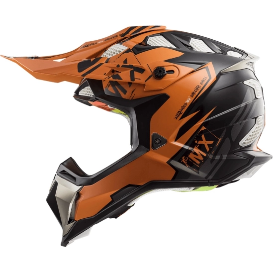 Helma LS2 MX470 SUBVERTER EMPEROR BLACK ORANGE