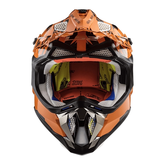 Helma LS2 MX470 SUBVERTER EMPEROR BLACK ORANGE