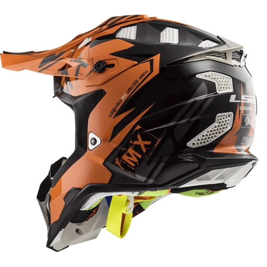 Helma LS2 MX470 SUBVERTER EMPEROR BLACK ORANGE