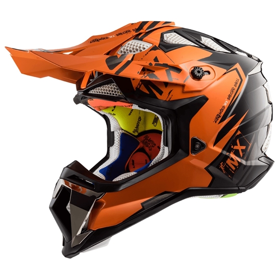 Helma LS2 MX470 SUBVERTER EMPEROR BLACK ORANGE