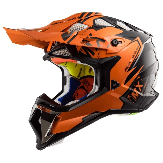 Helma LS2 MX470 SUBVERTER EMPEROR BLACK ORANGE