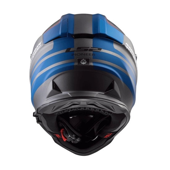 Helma LS2 MX436 PIONEER QUARTERBACK Matt Titanium Blue