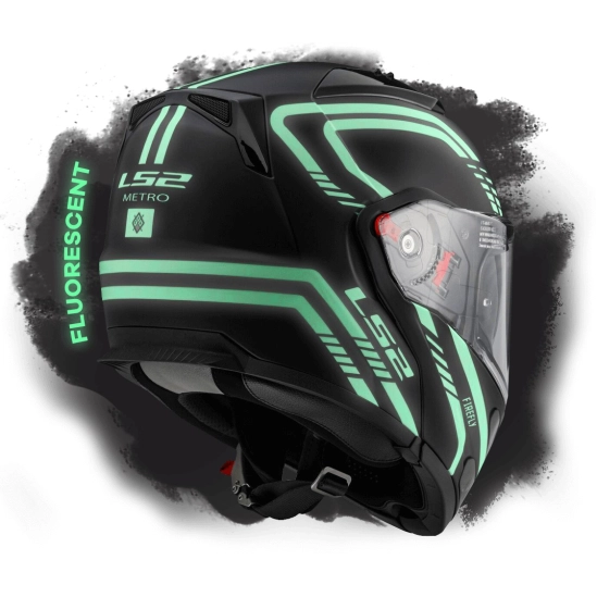 Helma Helma LS2 FF324 METRO FIREFLY Matt Black, FOG FIGHTER (PINLOCK)