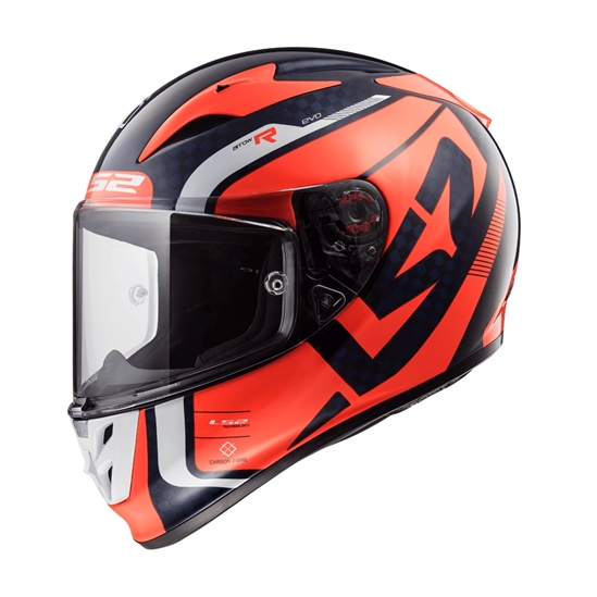 Helma LS2 FF323 ARROW C EVO STING BLUE FLUO ORANGE