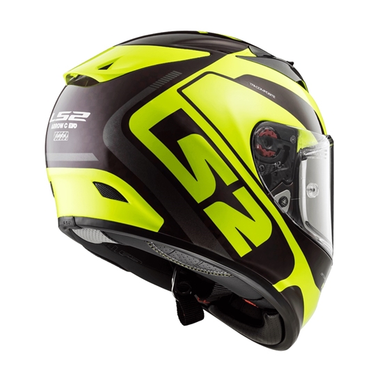 Helma LS2 FF323 ARROW C EVO STING WINEBERRY H-V YELLOW