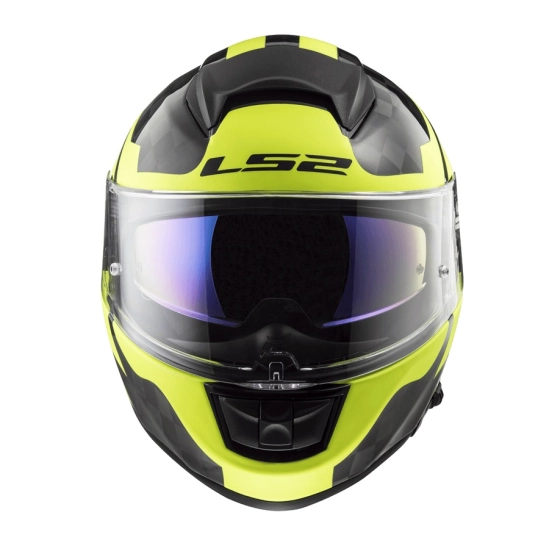 Helma LS2 FF397 VECTOR C SHINE Carbon, H-V Yellow