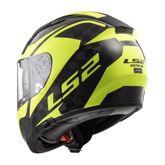 Helma LS2 FF397 VECTOR C SHINE Carbon, H-V Yellow