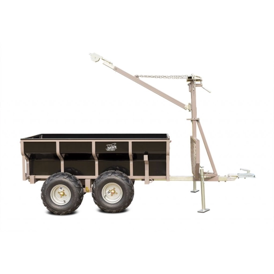 Vozík za čtyřkolku, černý, SHARK WOOD 1500                                                                                                                                                                                                                