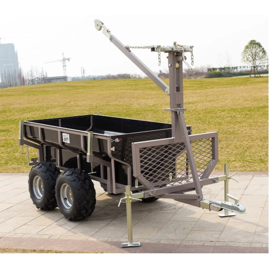 Vozík za čtyřkolku, černý, SHARK WOOD 1500                                                                                                                                                                                                                