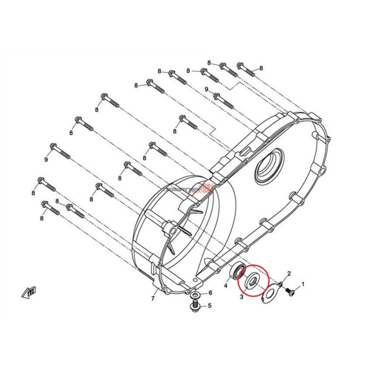 Gufero Variator-Gladiator 17x35x5 CFMOTO                                                                                                                                                                                                                  