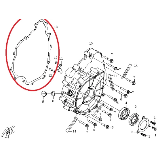 Těsnění zapalování CFMOTO 500                                                                                                                                                                                                                             