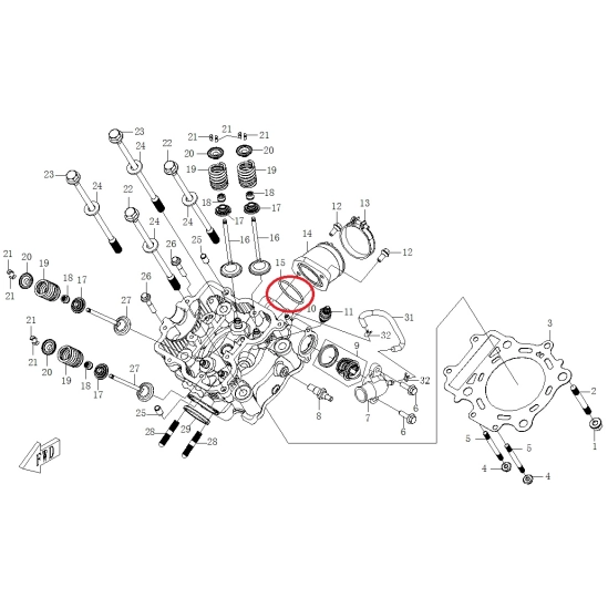 O-kroužek 40x2,4 CFMOTO GLADIATOR                                                                                                                                                                                                                         