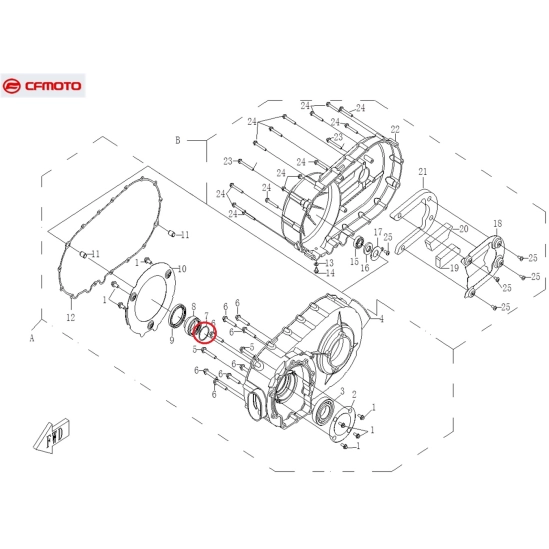 O-kroužek 40x2,4 CFMOTO GLADIATOR                                                                                                                                                                                                                         