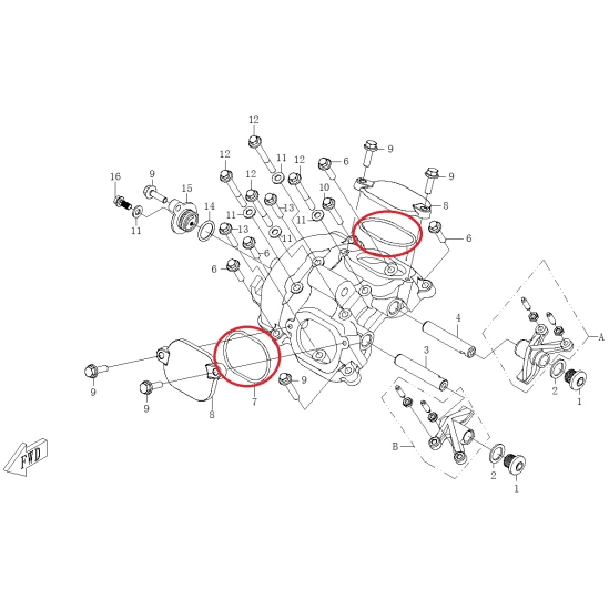 O-kroužek ovál-kryt hlavy- CFMOTO                                                                                                                                                                                                                         