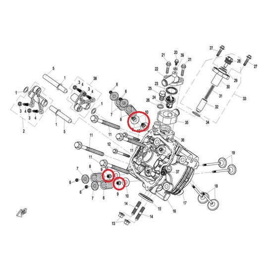 Gufero ventilu CFMOTO                                                                                                                                                                                                                                     