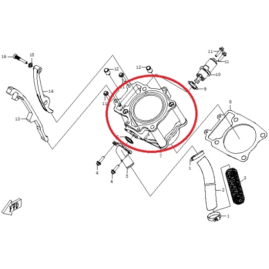 Válec CFMOTO - RX510, X5, UTV530                                                                                                                                                                                                                          